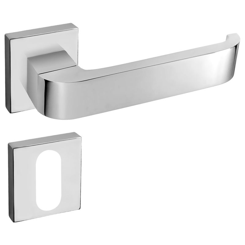 Maçaneta Altero MA145 Q5 ST2 Zamac Externo Cromado Brilhante