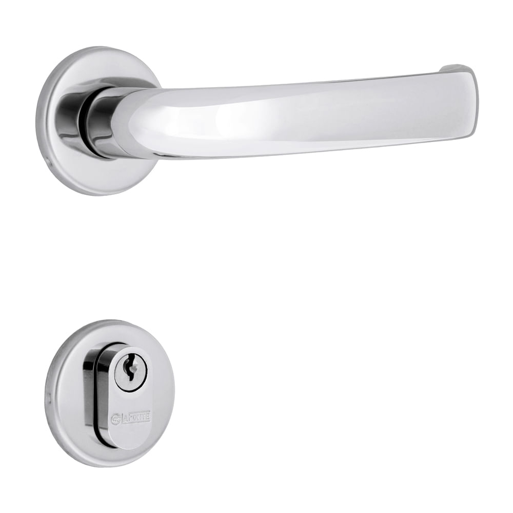 Conjunto de fechadura La Fonte 6236 Zamac ST2-Evo 55 Roseta 323